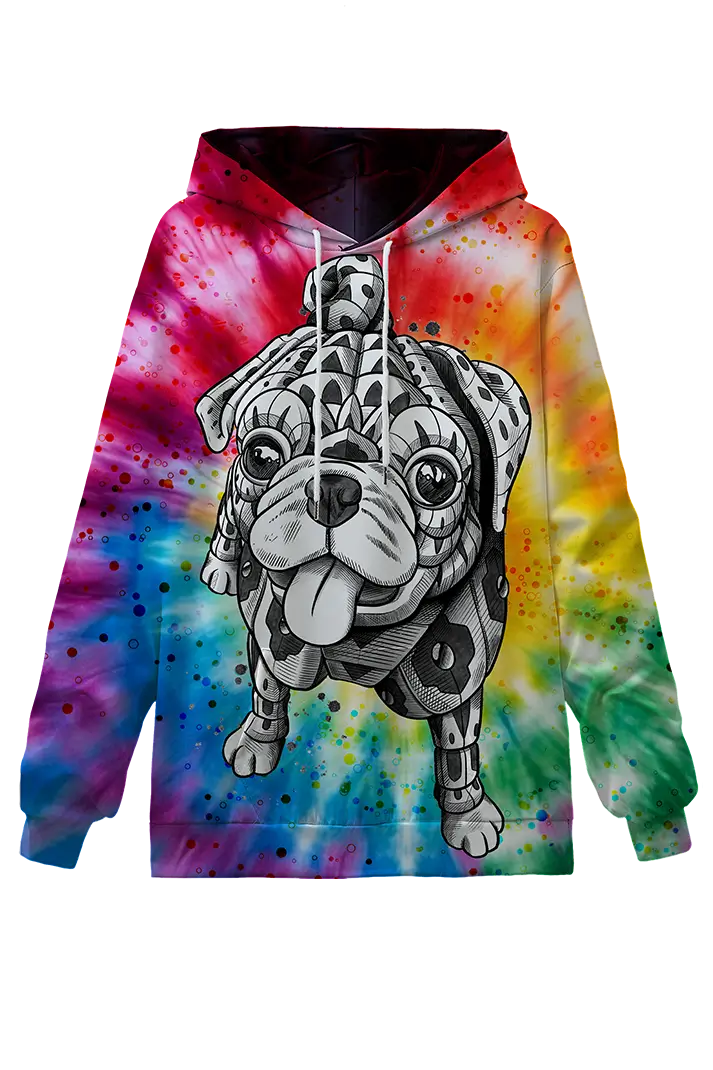 Tribal Pug Hoodie