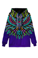 Tribal owl hoodie by Fat Rabbit Network