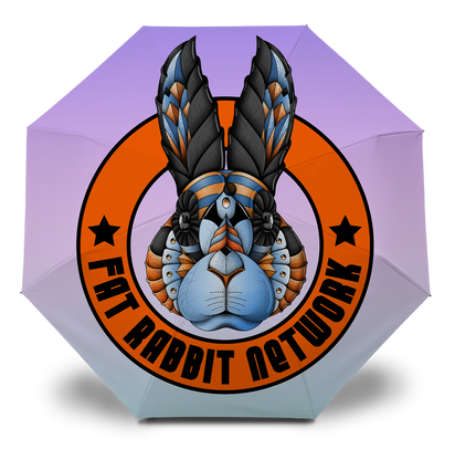 Fat Rabbit Network Logo Umbrella