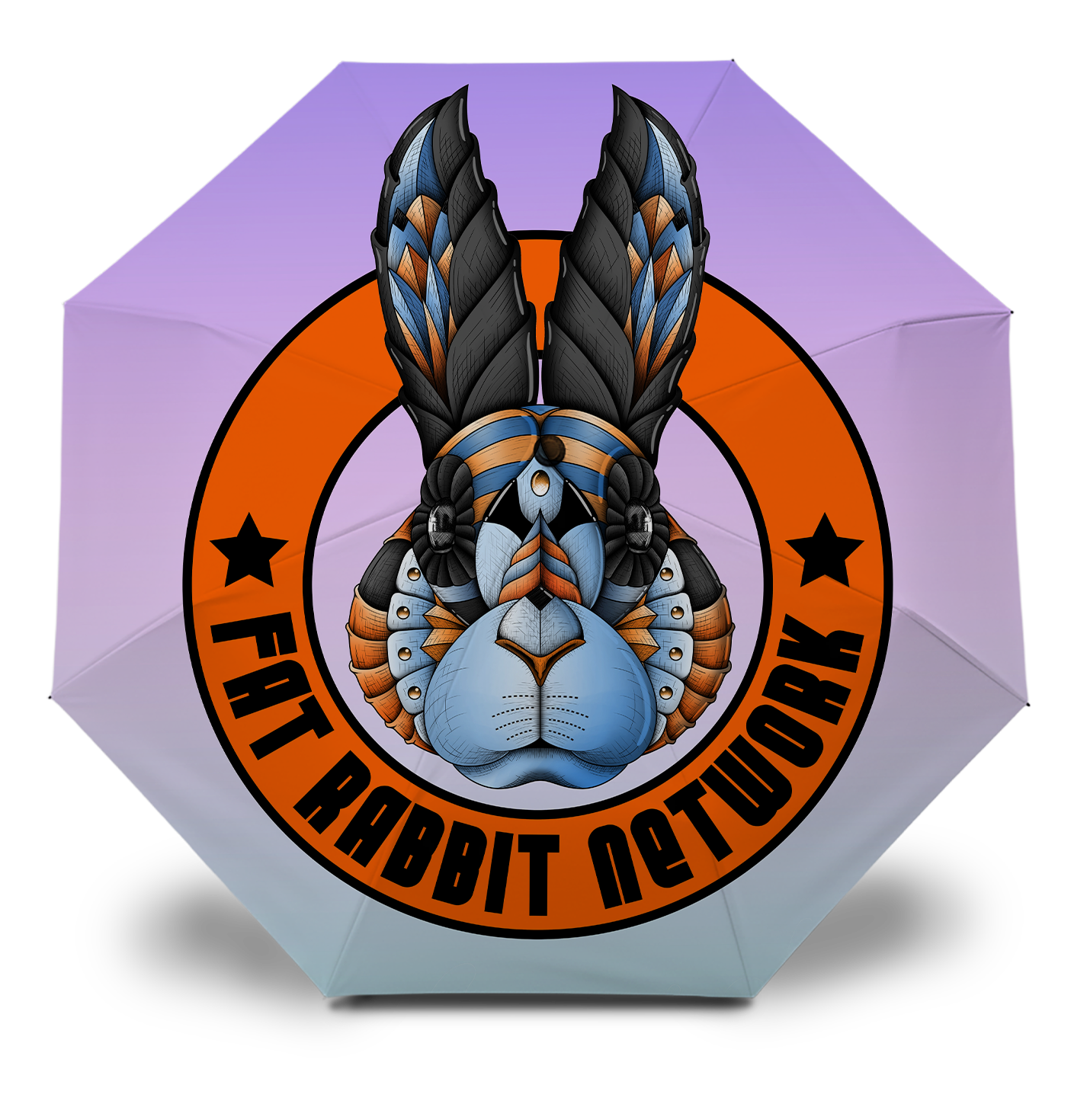 Fat Rabbit Network Logo Umbrella