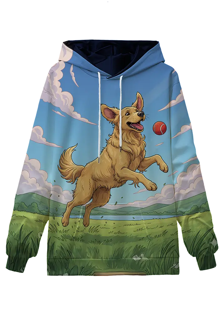 Goldie's Adventure - Golden Retriever Outdoor Hoodie