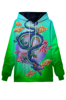 Jade Chinese Dragon, -Shanghai Created Hoodie