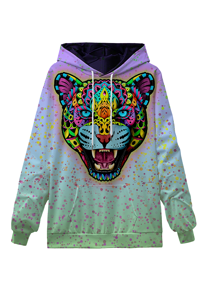 A Fat Rabbit Network branded Jaguar Color Hoodies