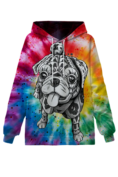 Tribal Pug Hoodie