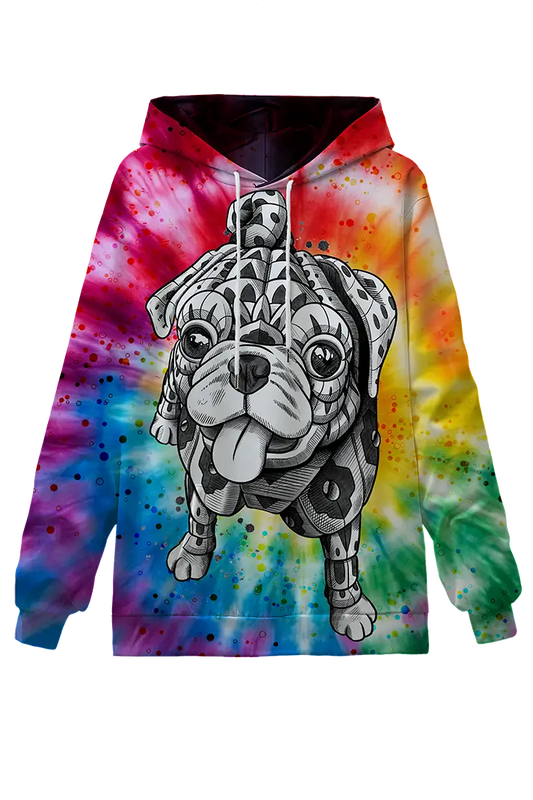 Tribal Pug Hoodie