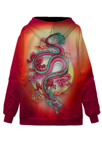 Red Chinese Dragon Hoodie