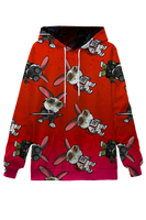 Spaz The Rabbit, Ninja, Astronaut, Gas Mask Bunny Pattern Hoodie