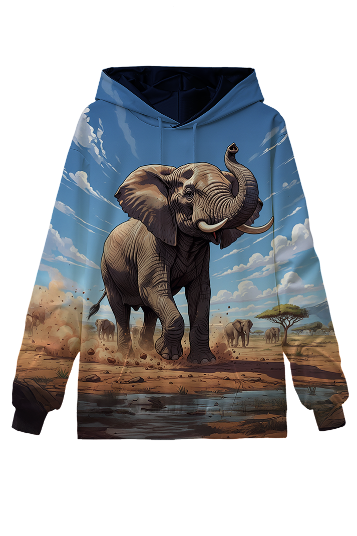 The Majestic Elephant - African Heritage Hoodie