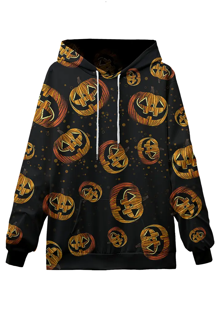 Classic Jack-O'-Lantern Halloween Hoodie