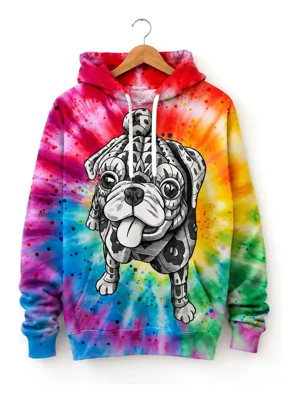 Tie-Dye Pug