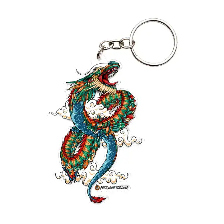 Teal & Orange Dragon