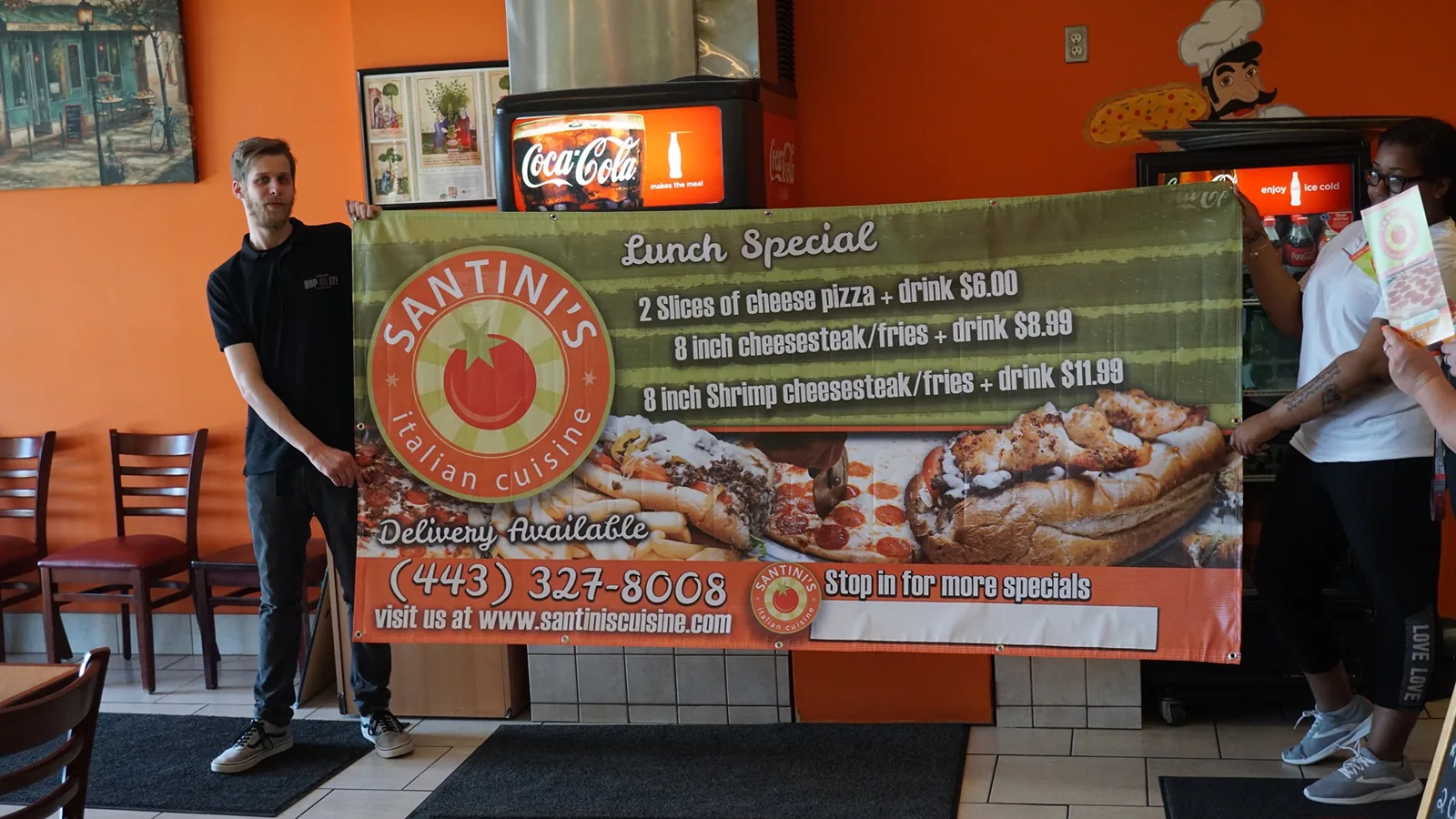 Custom event signage made by Fat Rabbit Network